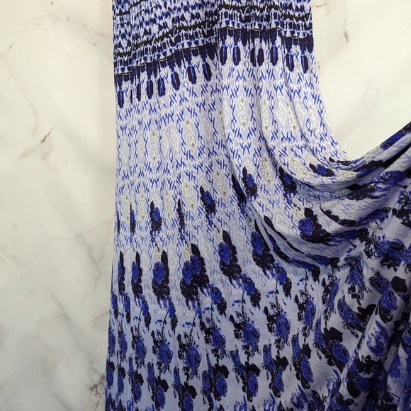 Soft Surroundings Dress Large Petite Maxi Tank Abstract Tie Dye Jersey Mirabelle - Picture 5 of 12